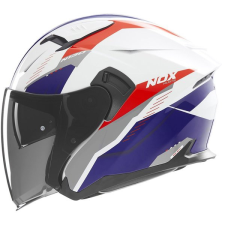 Nox N130 Myst 2025 Bukósisak, fehér/ kék/ piros, mérete S autóalkatrész