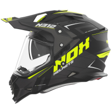 Nox N312 Vapor enduro motorkerékpár sisak matt fekete-sárga bukósisak