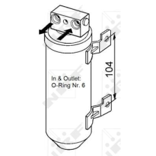 NRF Szárító, klímaberendezés NRF 33065 autóalkatrész