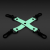 NS Novelties GLO Bondage - Hog Tie - Green