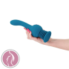 Ns Toys NS Novelties Revolution Earthquake - szilikon, akkus, távirányítós G-pont vibrátor - 23 cm (kék)