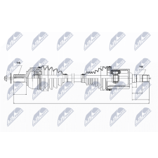 NTY hajtótengely NTY NPW-VV-022 autóalkatrész