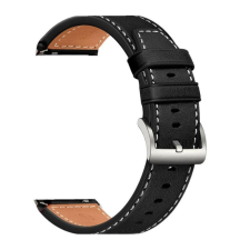 NUBO Amazfit 22mm vegán bőr csereszíj fehér varrással okosóra kellék