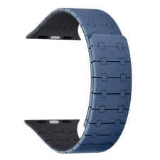 NUBO Apple Watch mágneses szilikon szíj - kék - 42/44/45/46mm okosóra kellék