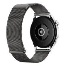 NUBO Dupla mágneses milánói fém okosóra szíj 22 mm – Titánszürke okosóra kellék