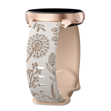 NUBO Engrave 20mm lézergravírozott szilikon pótszíj okosóra kellék