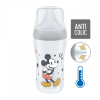 Nuk Baba cumisüveg NUK Perfect Match MICKEY Temperature Control 260 ml grey