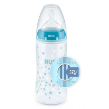 Nuk First Choice Temperature Control cumisüveg 300 ml 0-6 m - türkiz csillagos cumisüveg