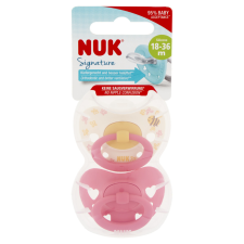 Nuk Signature szilikon cumi 18-36hó 2 db (lány) cumi