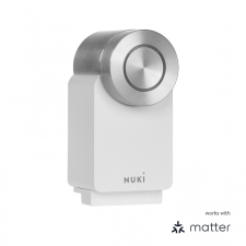 Nuki Smart Lock 4.generációs  Pro okos zár, fehér zár és alkatrészei