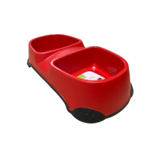  Nunbell dupla etetőtál-nagy - Piros kutyatál