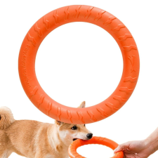  Nunbell kisállatkiképző frizbi gyűrű-Nagy - Narancs játék kutyáknak