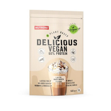 Nutrend Delicious Vegan Protein 450 g, latte macchiato vitamin és táplálékkiegészítő