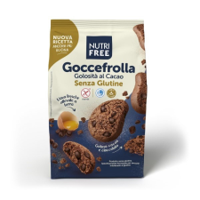 NUTRI FREE Goccefrolla al cacao - csokis keksz csoki cseppel 300 g reform élelmiszer