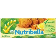 Nutribella keksz fruktózzal citrom-kurkuma 105 g diabetikus termék