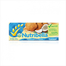  Nutribella keksz fruktózzal kókuszos 105 g diabetikus termék