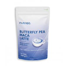 Nutriqa vegan koffeinmentes pillangóborsó-maca latte 250 g kávé
