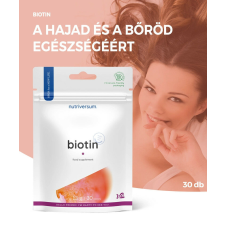 Nutriversum Biotin tabletta - 30 db vitamin és táplálékkiegészítő