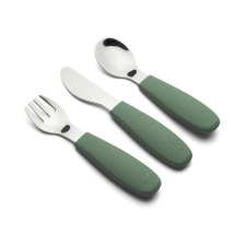 Nuuroo Jana evőeszköz készlet- Dusty green babaétkészlet