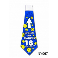  Nyakkendő NY067 Így néz ki egy tökéletes 18-as - Tréfás Nyakkendő vicces ajándék