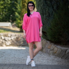  Nyaknál köthető pink ruha (M-L) női ruha