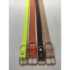Nyakörv (bőr, bélelt) kutyák részére (több féle színben) 20mm/35cm nyakörv, póráz, hám kutyáknak