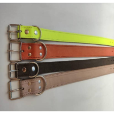  Nyakörv (bőr, bélelt) kutyák részére (több féle színben) 40mm/55cm nyakörv, póráz, hám kutyáknak
