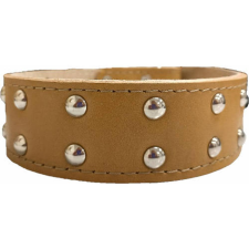 Nyakörv (bőr, veretes) kutyák részére (több féle színben) 40mm/60cm nyakörv, póráz, hám kutyáknak