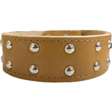  Nyakörv (bőr, veretes) kutyák részére (több féle színben) 40mm/70cm nyakörv, póráz, hám kutyáknak