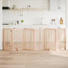  nyárfa 6 paneles összecsukható kutyakapu ajtóval 300 cm kutyafelszerelés