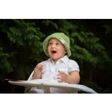  nyári kalap, pöttyös, zöld babasapka, sál