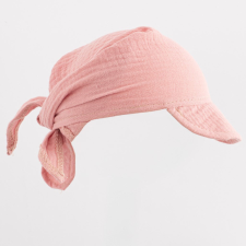 Nyári muszlin baba fejkendő napellenzővel New Baby pink gyerek sapka