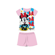 Nyári rövid ujjú gyerek pamut pizsama - Disney Minnie egér - világosrózsaszín - 116 gyerek hálóing, pizsama
