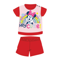 Nyári rövid ujjú pamut baba pizsama - Disney Minnie egér - piros - 80