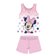 Nyári ujjatlan pamut baba pizsama - Disney Minnie egér - világosrózsaszín - 92 gyerek hálóing, pizsama