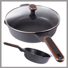  Nyeles lábas fedővel tapadásmentes bevonattal 4L 07155 edény