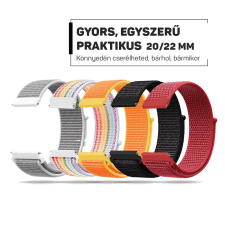  Nylon légátersztős óraszíj – okosóra pótszíj 20/22mm óraszíj