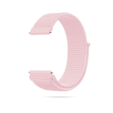 Nylon légátersztős óraszíj - okosóra pótszíj 20/22mm - Light Pink okosóra kellék