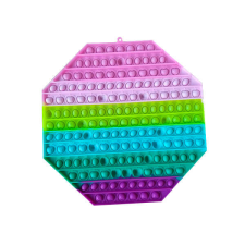 Nyolcszögletű pop it - 33x33 cm kreatív és készségfejlesztő