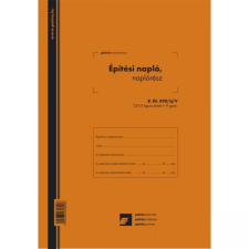 NYOMELL Nyomtatvány építési napló 25x3lapos +9 db 3lapos garnitúra B.ÉTI.820/V nyomtatvány