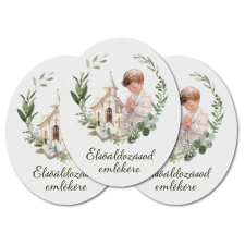 Nyomtatott dekorkarton - Elsőáldozás - kisfiú 3db/csomag dekorációs kellék