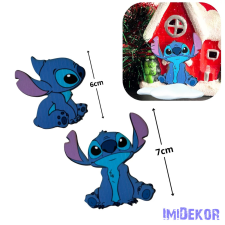 Nyomtatott dekorkarton - Stich figura 2db/csomag dekorációs kellék