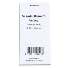 Nyomtatvány ellenőrző bélyeg nyomtatvány