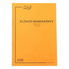  Nyomtatvány előadói munkakönyv A/4 20 lapos nyomtatvány