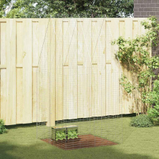  Nyúl Ketrec Ezüst 400 x 100 x 210 cm Horganyzott acél kisállatfelszerelés