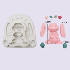  Nyúl (nyuszi) szilikon fondant formázó sütés és főzés