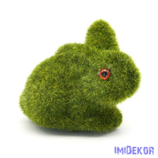  Nyuszi figura zöld 10x7,5cm dekorációs kellék