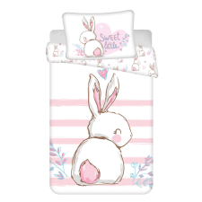 Nyuszi Sweet gyerek ágyneműhuzat 100x135 cm, 40x60 cm lakástextília