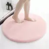  Nyuszi vajpuha Fürdőszoba szőnyeg Pink Kerek 100cm