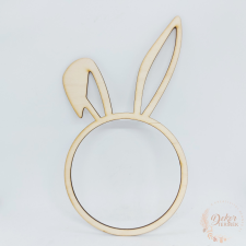  Nyuszifüles fa karika dekorációs kellék